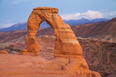 Narin Kemer ve La Sal Dağları, Arches Ulusal Parkı, Utah, ABD.