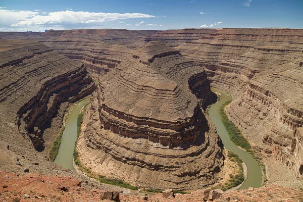 Goosenecks Eyalet Parkı Utah Abd — Stok fotoğraf