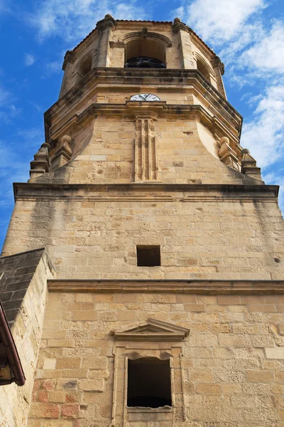 Getaria church bell tower — Stock Photo, Image