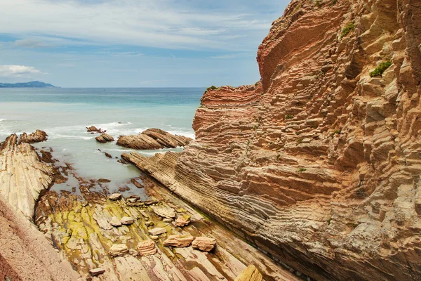 Formaciones rocosas Flysch en Zumaia —  Fotos de Stock