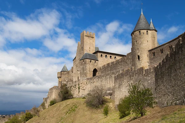 Вали й вежі Carcassonne Ліцензійні Стокові Фото