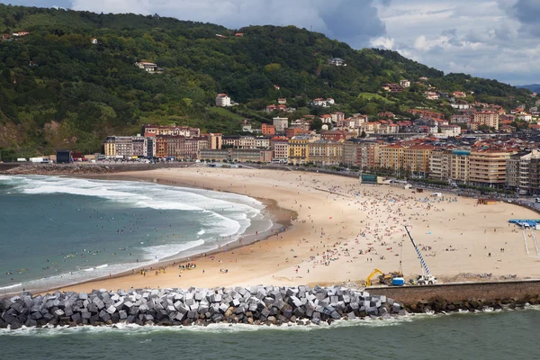 Zurriola strand — Stockfoto