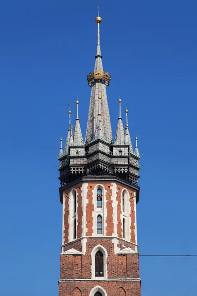 Koronowany Tower w St Mary Church — Zdjęcie stockowe