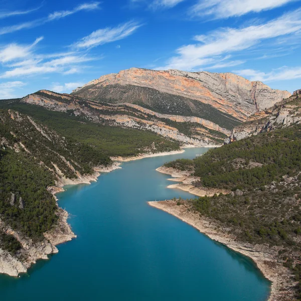 The Montsec and the Canelles reservoir — Stock Photo, Image