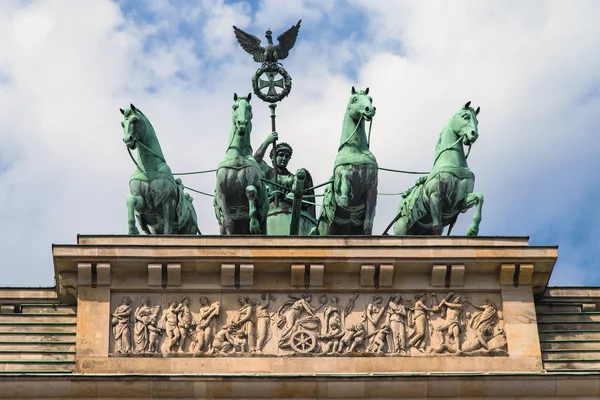 Quadriga atop the Brandenburg Gate — Stock Photo, Image