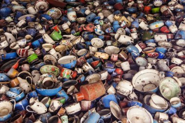 Auschwitz kurbanlarının mutfak gereçleri