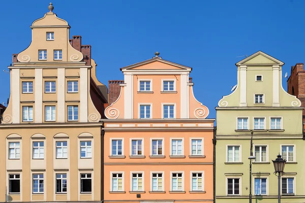 Façades baroques de la Place du Sel de Wroclaw — Photo