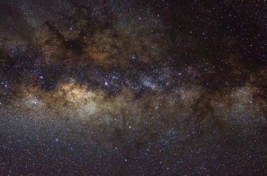 Yıldızlar ve galaksiler gökyüzü gece evreni parlak yıldız alanının siyah yıldızlı arka planı