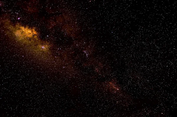 Stjärnor och galax rymden himmel natt bakgrund — Stockfoto