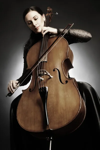 Cello player. Cellist classical musician — Stock Photo, Image