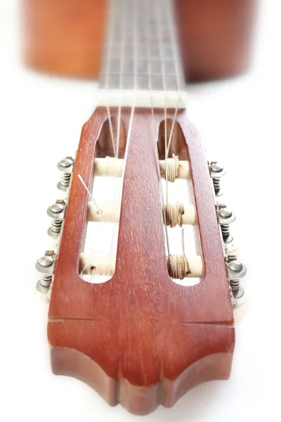 Acoustic Guitar head isolated — Stock Photo, Image