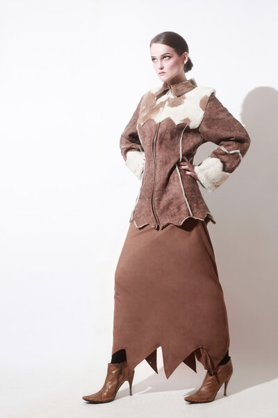 Winter clothes fashion woman coat
