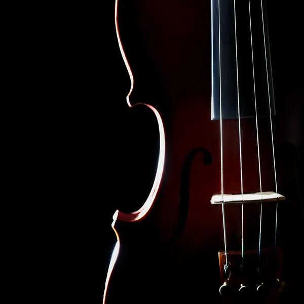 Instrumentos musicais de orquestra de violino — Fotografia de Stock