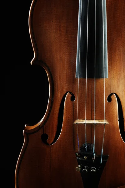 Instrumentos musicales orquesta de violín — Foto de Stock