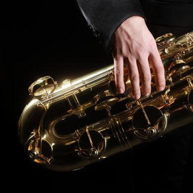 Saksafon caz müzik aletleri ayrıntıları