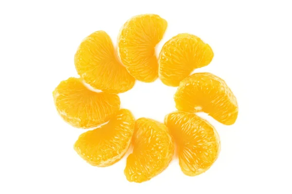 Mandarin skivad Tangerine segment — Stockfoto