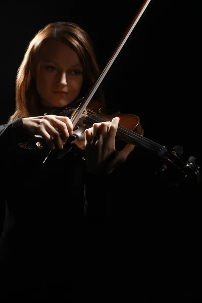 Hegedű játékos klasszikus zenész hegedűművész — Stock Fotó