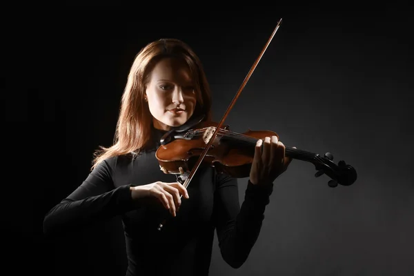 Violinista violinista tocando música clássica — Fotografia de Stock