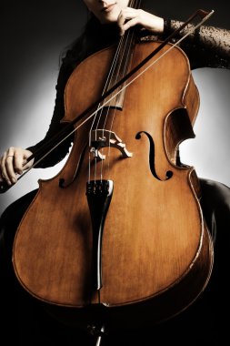 Cello closeup Orchestra instruments clipart