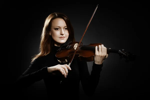 Violin player violinist playing classical music — Stock Photo, Image