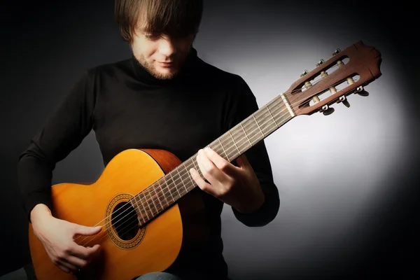 Acoustic guitar player guitarist — Stock Photo, Image