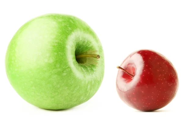 Большое и маленькое яблоко — стоковое фото