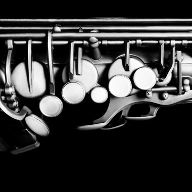 Saxophone alto sax closeup clipart