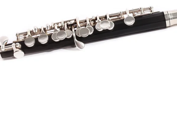 Instrumento de música flauta piccolo — Fotografia de Stock