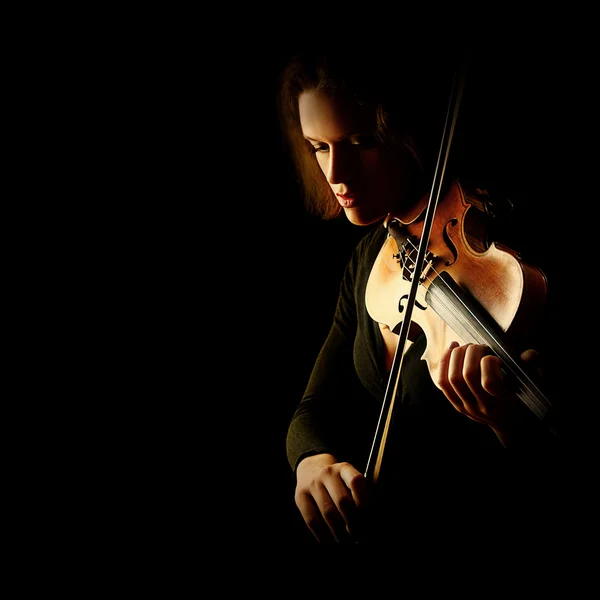 Keman çalar kemancı Orkestrası müzik aletleri — Stok fotoğraf