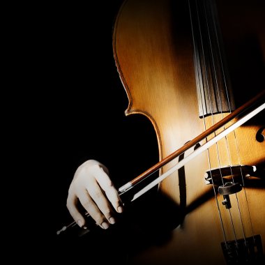 Viyolonsel. Orkestra enstrümanları çello