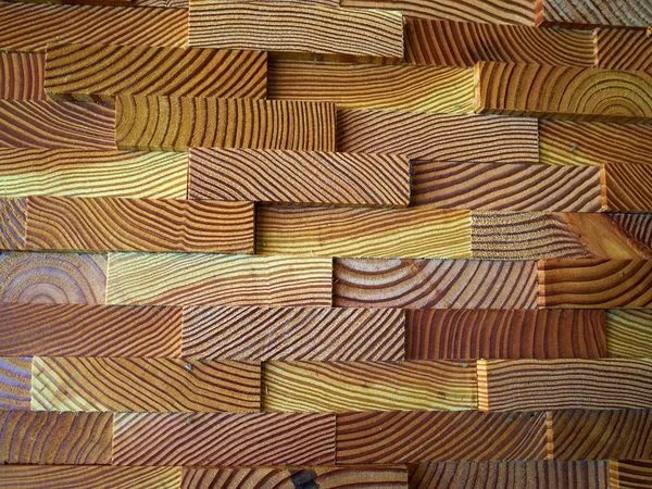 Parete decorativa fatta di assi di legno — Foto Stock