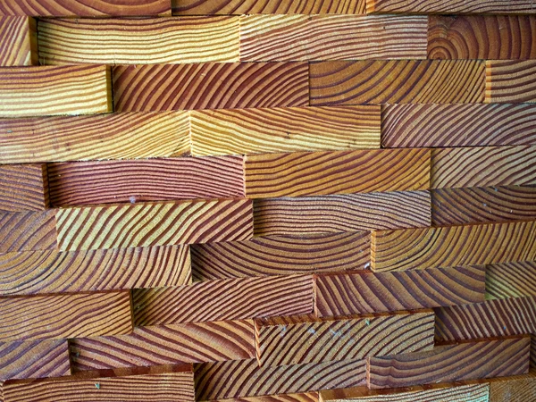 Dekoratív fal készült fa deszka — Stock Fotó
