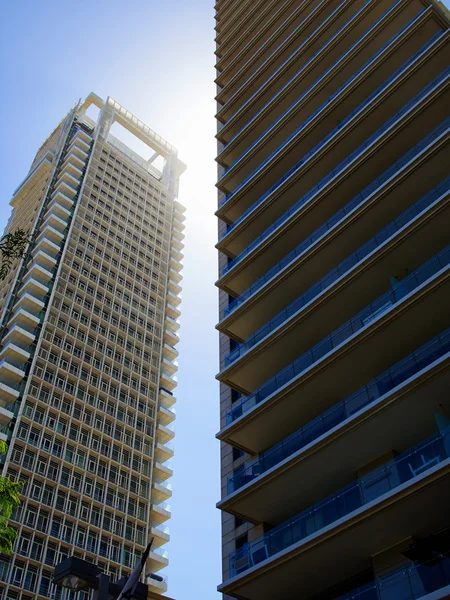 Modern urban city landscape of skyscrapers — Stock Photo, Image