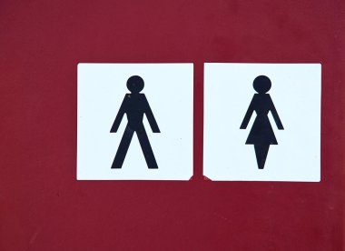Erkekler ve kadınlar için tuvalet simgesi