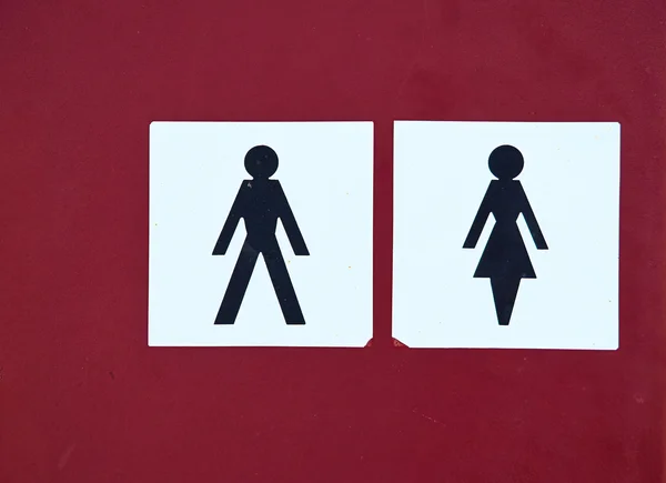 Toilet symbool voor mannen en vrouwen — Stockfoto