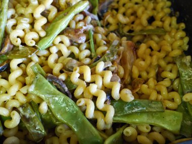 Yeşil fasulye ve Mantarlı makarna çeşitleri