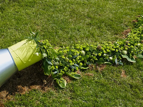 Creative garden sculpture made with plants — Stock Photo, Image