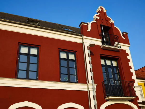 Colorful Old Traditional Style City Urban Houses Svendborg Denmark — Stock Photo, Image