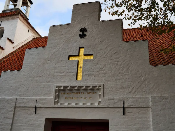 Marstal Church Kirke Belangrijke Bezienswaardigheid Aeroe Island Funen Fyn Denemarken — Stockfoto