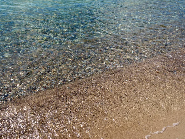 Strand Zee Oceaan Oppervlakte Achtergrond Beeld Met Ruimte Voor Graphics — Stockfoto