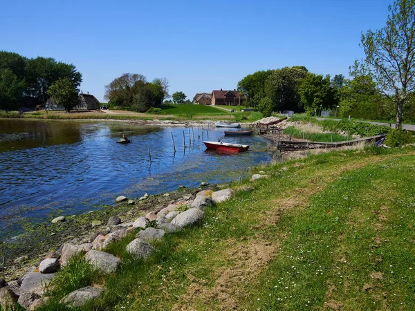 Danish Landscape Seascape Gaborg Fjord Gamborg Funen Denmark Great Summer — 스톡 사진