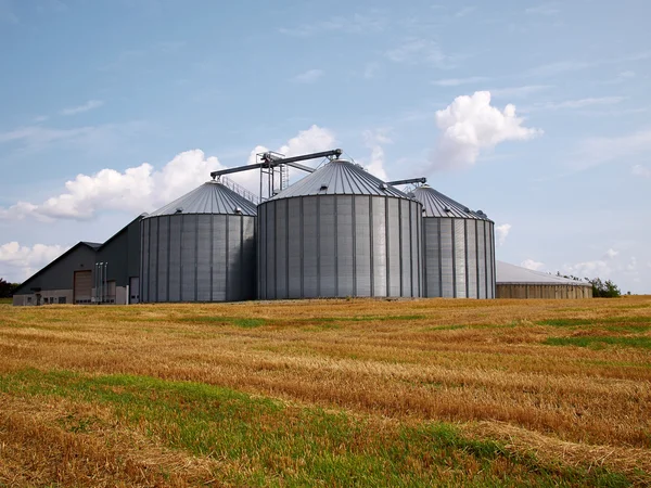 Mezőgazdasági gabona Siló — Stock Fotó