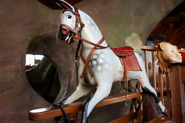 Classical vintage rocking horse — Stock Photo, Image