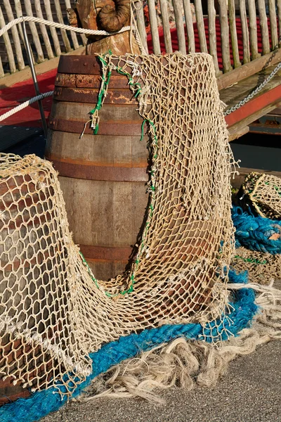 Kleurrijke visnetten - Oceaan backround — Stockfoto