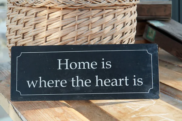 Σπίτι γλυκιά σπίτι, όπου η καρδιά είναι — Φωτογραφία Αρχείου