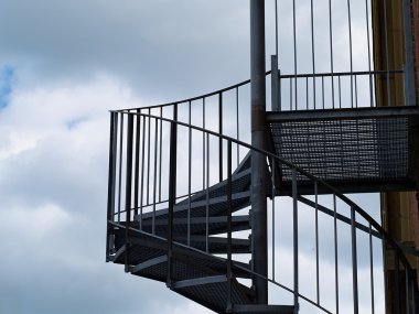 metal modern spiral merdivenler