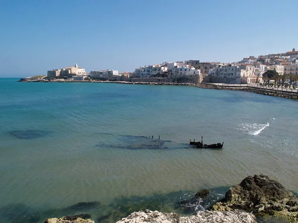 Old seaside town of Vieste in Puglia, Italy — Stock Photo, Image