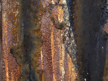 Demir metal yüzey pas