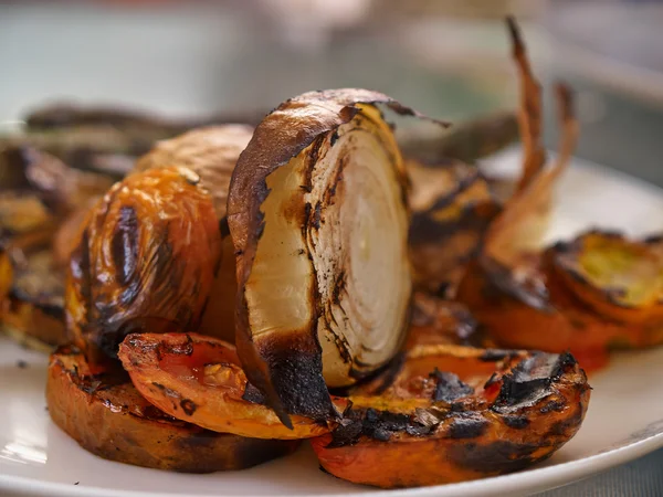 Grilled BBQ onions — Stock Photo, Image