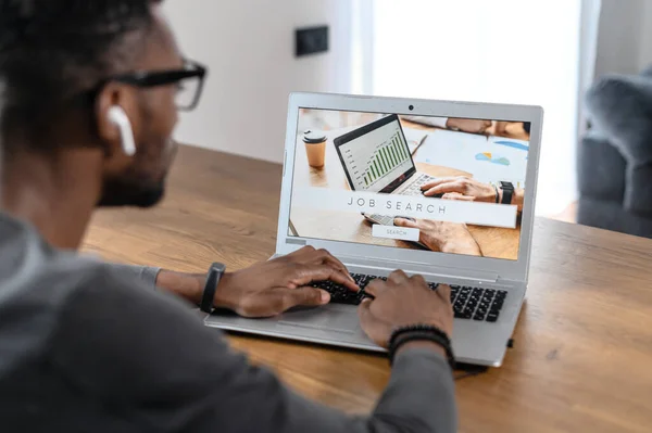 Afrikaner, Mann, Geschäft, Arbeitslose, Suche — Stockfoto